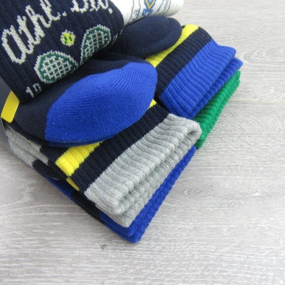 Polo Ralph Lauren Athletic Club Bear Crew Socks Multi 6 Pack Mens Size 6-13 NEW - Picture 10 of 15